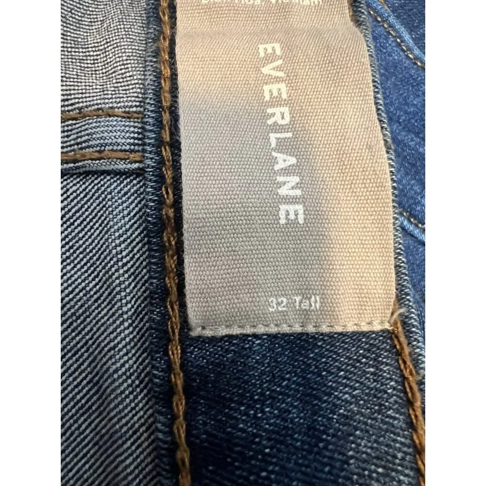 Everlane Women Jeans Size 32 High Rise Skinny Blue Stretch Zipper Pockets